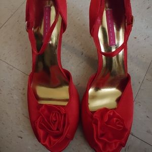NWOB Sexy Ankle Strap Satin Shoes